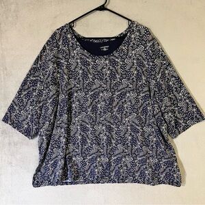 Catherine’s Stretch Swing Tunic Top. Elbow Length Sleeves. Womens Plus Sz 3X